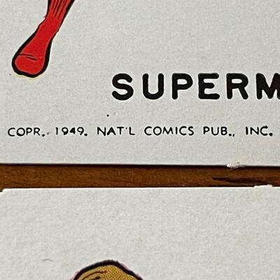 1949 NEA Arcade trading cards  - Superman!
