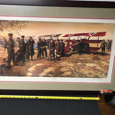 Signed military print