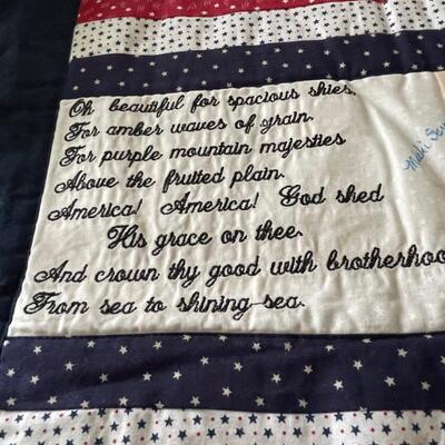 9-11 Quilt - 100% of proceeds go to local charity