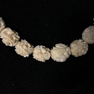 Inuit carved necklace