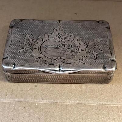 1862 tobacco box / Civil War carried Capt. Randolph