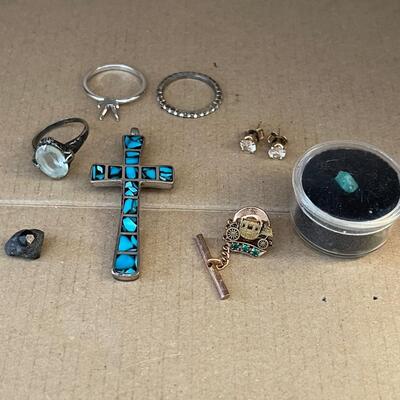Jewelry LOT #7 Sterling, Surprise stone!!