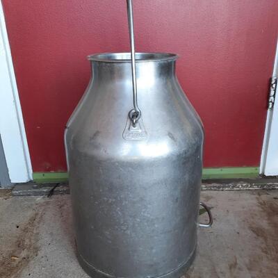 DeLaval Large Vintage Metal Milk Pail