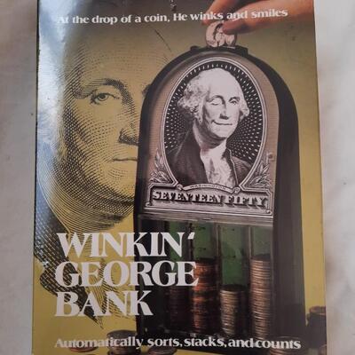 Vintage Winkin George Bank Coin Sorter