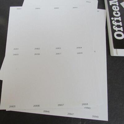 Unused Printable Tickets, Office Max Blank Tickets, Perforated For 2 Part Stubs