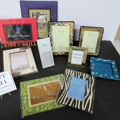 Large Lot of Picture Frames, Some Silverplate