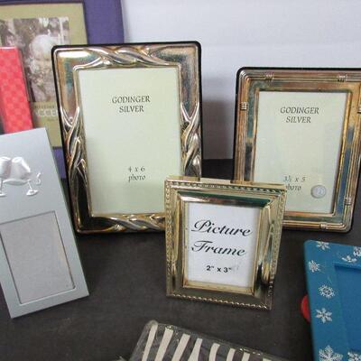 Large Lot of Picture Frames, Some Silverplate