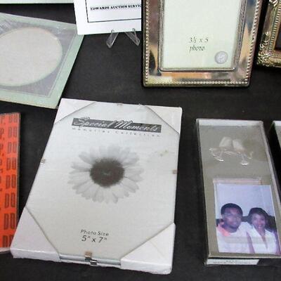 Large Lot of Picture Frames, Some Silverplate