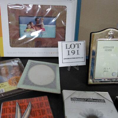 Large Lot of Picture Frames, Some Silverplate