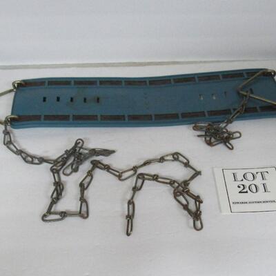Vintage Kids Swing, Rubber and Chain