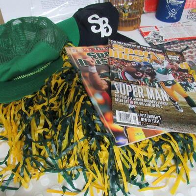 Large Lot of Green Bay Packers and Other Sports Related Stuff