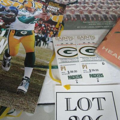 Large Lot of Green Bay Packers and Other Sports Related Stuff