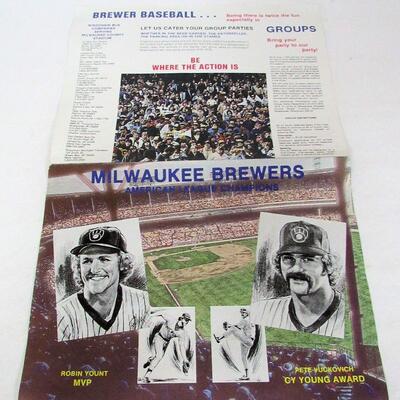 Vintage Milwaukee Brewers Stuff and Old Signed Chicago Baseball
