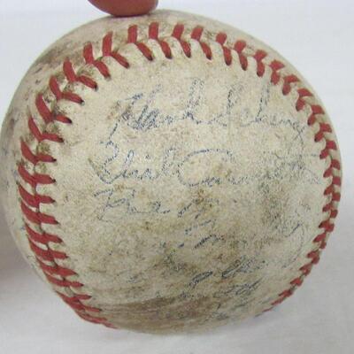 Vintage Milwaukee Brewers Stuff and Old Signed Chicago Baseball
