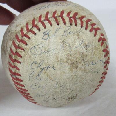 Vintage Milwaukee Brewers Stuff and Old Signed Chicago Baseball