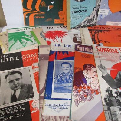 Lot of 30+ Vintage Sheet Music