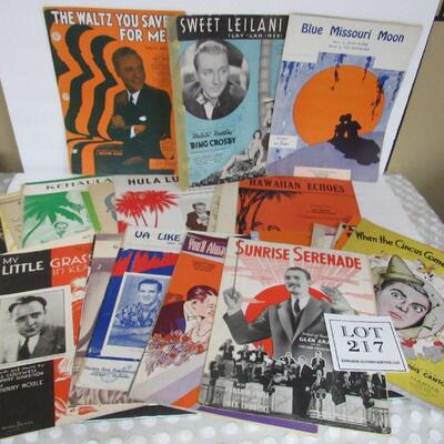 Lot of 30+ Vintage Sheet Music