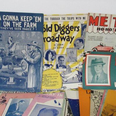 Vintage Sheet Music, 30+ Pieces