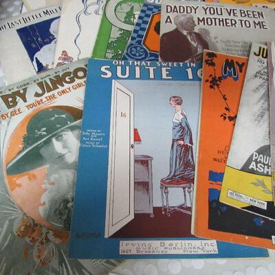 Vintage Sheet Music, 30+ Pieces