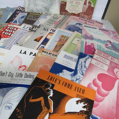 Vintage Sheet Music 30+