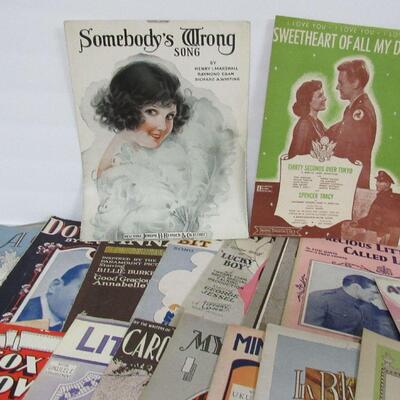 Vintage Sheet Music 30+