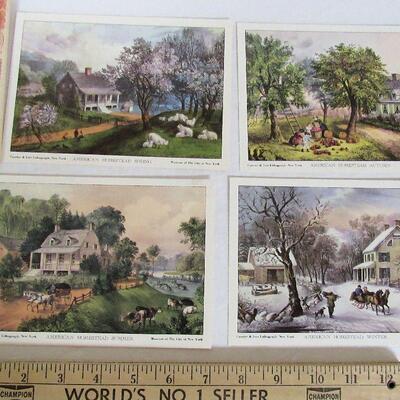 Small Currier and Ives Litho Prints Ready to Frame