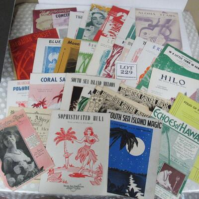 Lot of 35+ Vintage Sheet Music