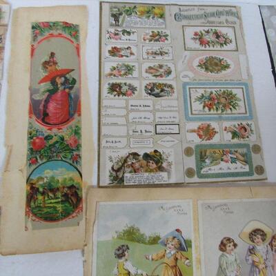 Antique Advertizing Cards and Samples