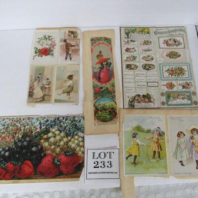 Antique Advertizing Cards and Samples
