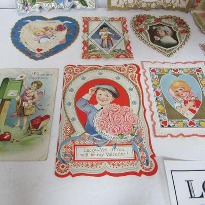Antique and Vintage Valentine Lot