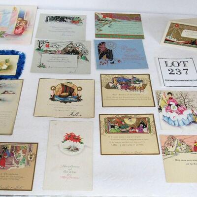 Vintage Christmas Cards and Postcards Lot