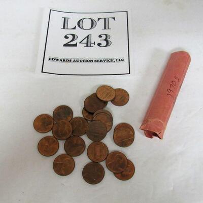 Full Roll 1970S Pennies
