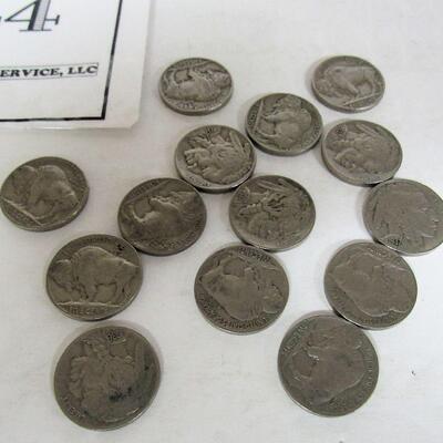 Vintage Full Date Buffallo Nickles, 1935-37 Mixed