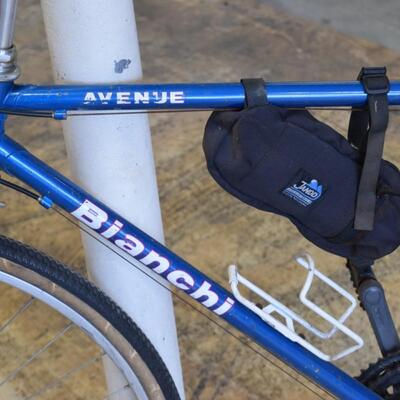 Blue Bicycle Bianchi Brand