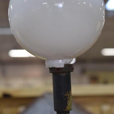 Lighting Rod with White Glass Insulator
