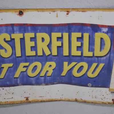 Chesterfield Cigarettes Ad Store Sign