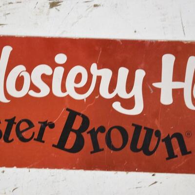 Cardboard Buster Brown Ad Store Sign