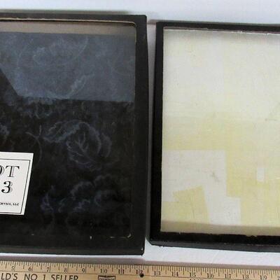 2 Cardboard and Glass Boxes