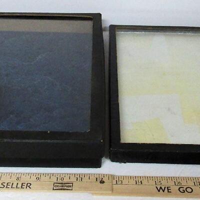 2 Cardboard and Glass Boxes