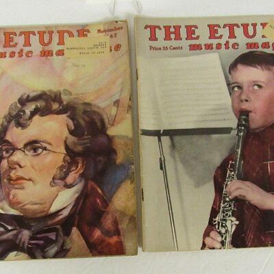 2 Vintage Etude Magazines, 1947