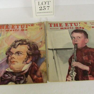 2 Vintage Etude Magazines, 1947