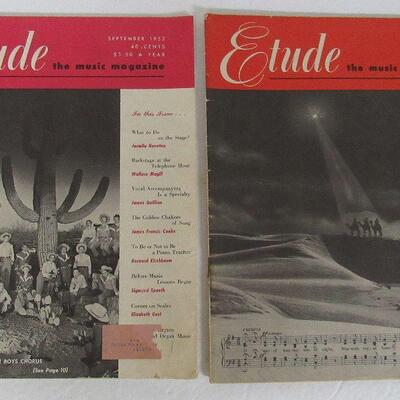 2 Vintage Etude Magazines, 1959