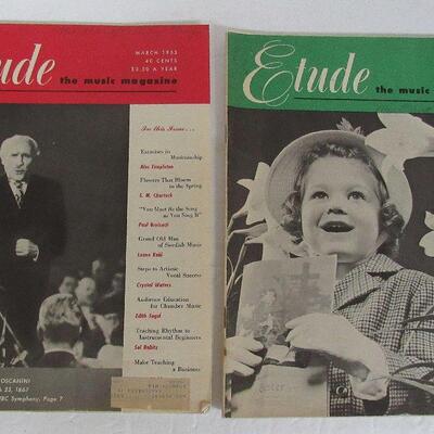 2 Vintage Etude Magazines, 1953