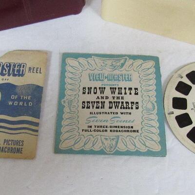 Vintage View Master Storage Box and Snow White Reel