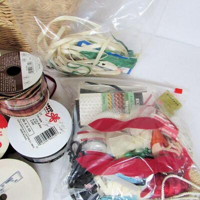 Lot of Ribbon, Lace, Binding, More