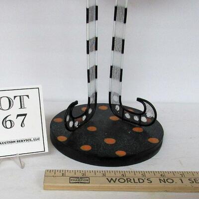 Cute Tall Metal and Plastic Jack'o'Lantern Man