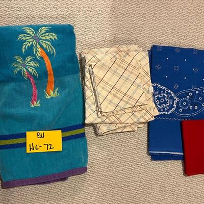 Beach towel, sheets and table cloth