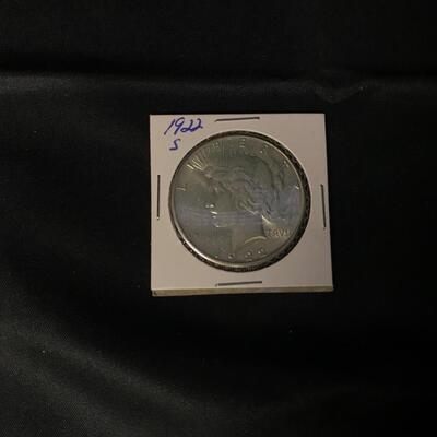 1922 Silver dollar