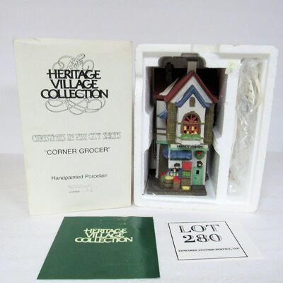 Vintage Dept 56 Christmas in the City Corner Grocer