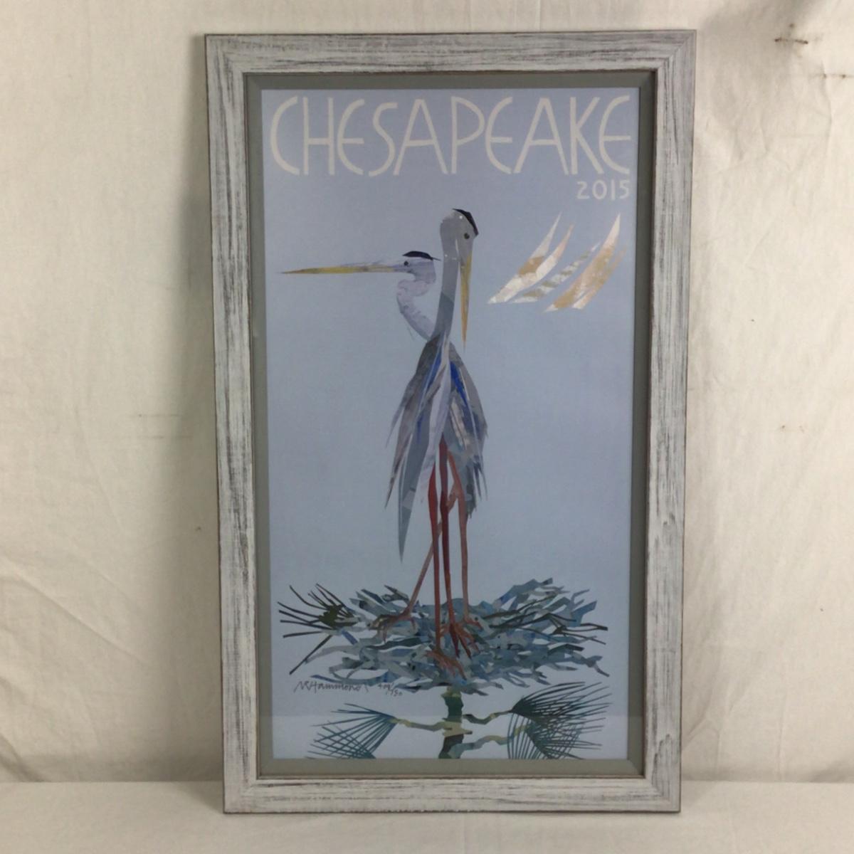 1000 Nancy Hammond 2015 Chesapeake Bay Poster "Rookery For Two